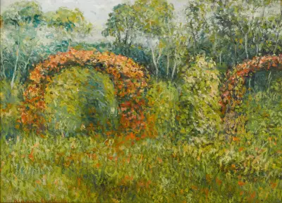 La roseraie à Giverny – nr 1 av Blanche Hoschedé-Monet