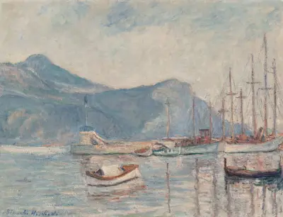 Les bateaux au port av Blanche Hoschedé-Monet