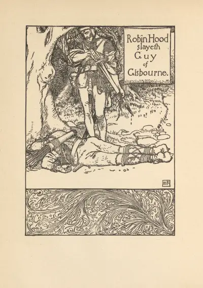 Robin Hood dräper Guy of Gisbourne av Howard Pyle