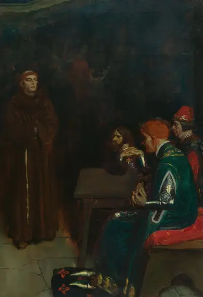 The Duke of Gloucester Sends for Edward Maudelain, The Satraps av Howard Pyle