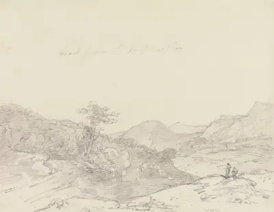 Between Llangollen and Oswestry av George Howland Beaumont
