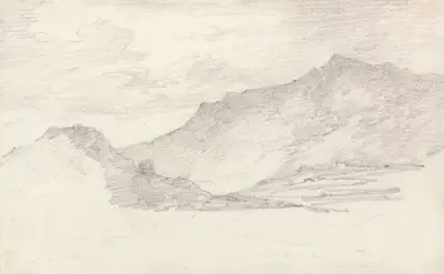 Hill Sketch av George Howland Beaumont