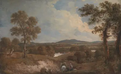 Landscape with Figures in the Foreground av George Howland Beaumont