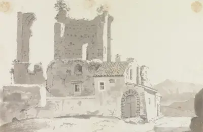 Ruins Outside Rome av George Howland Beaumont