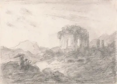 Temple of Venus, Bay of Baie av George Howland Beaumont