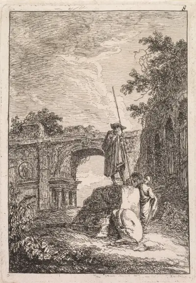 L’Arc de triomphe av Hubert Robert