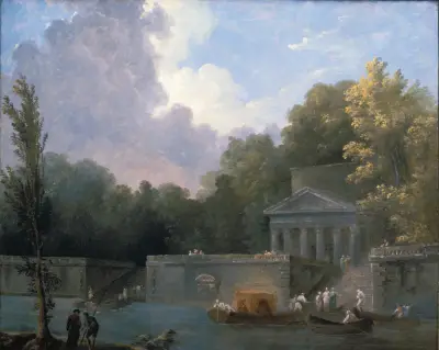 Park Scene av Hubert Robert