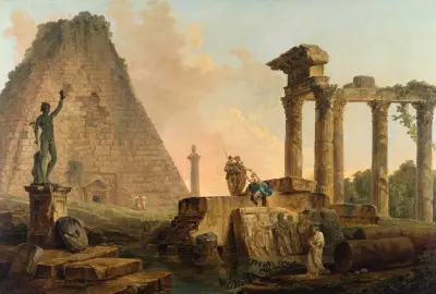 Ruines Romaines av Hubert Robert