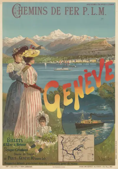 Chemin de Fer P.L.M. Genève av Frederic Hugo d’Alési
