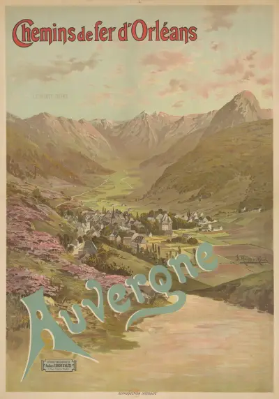 Chemins de Fer d’Orléans. Auvergne. Le Mont-Dore av Frederic Hugo d’Alési