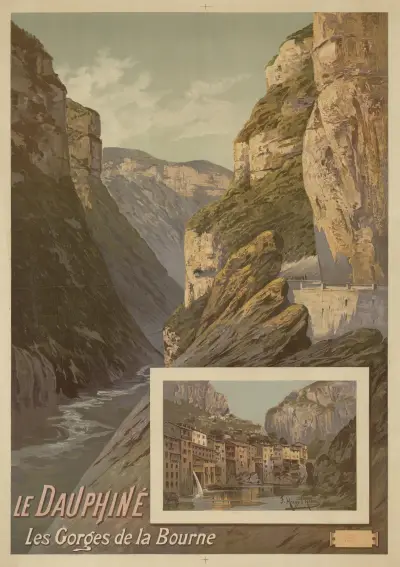 Le Dauphiné. Les Gorges de La Bourne av Frederic Hugo d’Alési