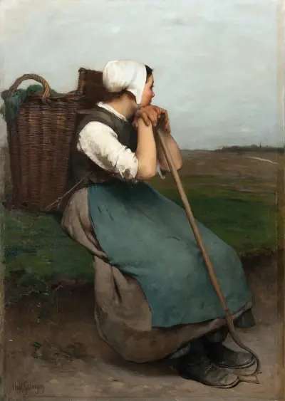 Peasant Girl av Hugo Salmson
