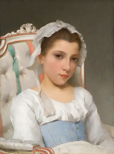 Portrait of a Young Girl av Hugo Salmson