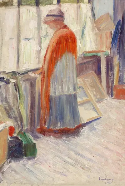 In The Studio av Hugo Simberg