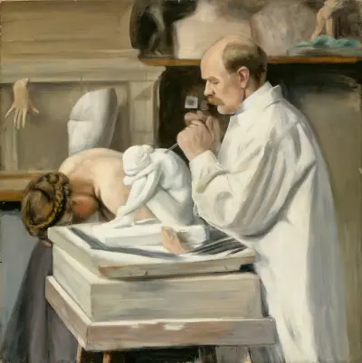 Portrait Of Viktor Malmberg av Hugo Simberg