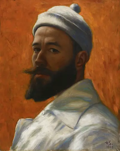 Self-Portrait, 1907 av Hugo Simberg