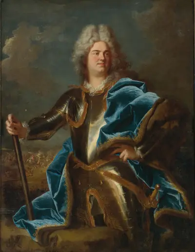 Portrait of A Man, Traditionally Called Claude Louis Hector, Duc De Villars av Hyacinthe Rigaud
