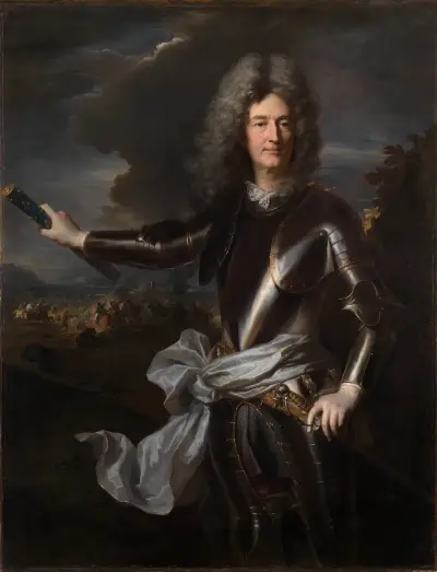 Portrait of Marshal Charles-Auguste de Matignon av Hyacinthe Rigaud