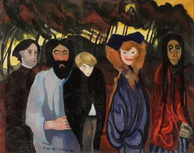 Composition with five figures av Stanisław Ignacy Witkiewicz