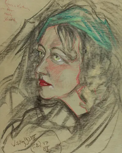 Portrait of Eugenia Bundykowa, 1933 – nr 2 av Stanisław Ignacy Witkiewicz