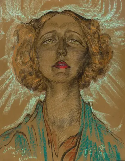 Portrait of Eugenia Bundykowa, 1933 – nr 1 av Stanisław Ignacy Witkiewicz