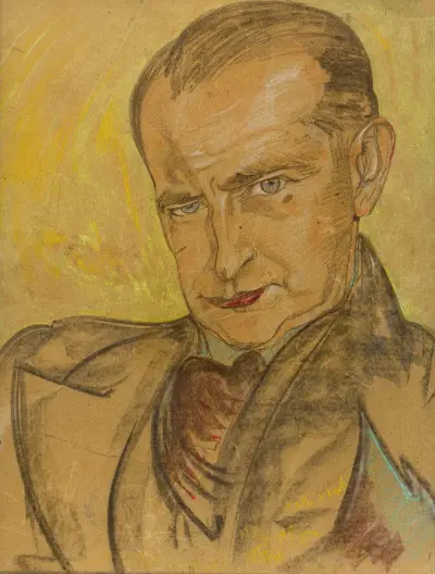 Portrait of Marian Bronisław Godecki av Stanisław Ignacy Witkiewicz