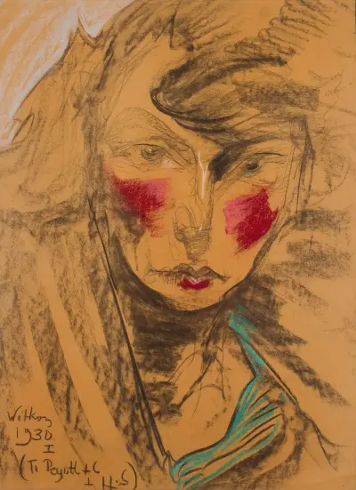 Portrait of Nena Stachurska, 1930 av Stanisław Ignacy Witkiewicz