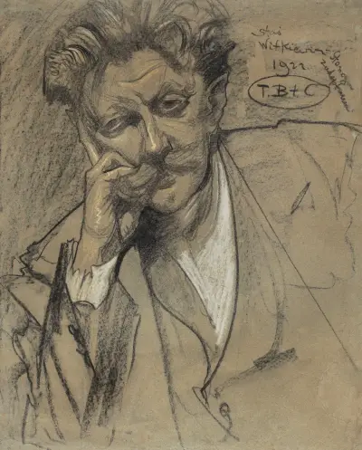 Portret Czesława Jankowskiego av Stanisław Ignacy Witkiewicz