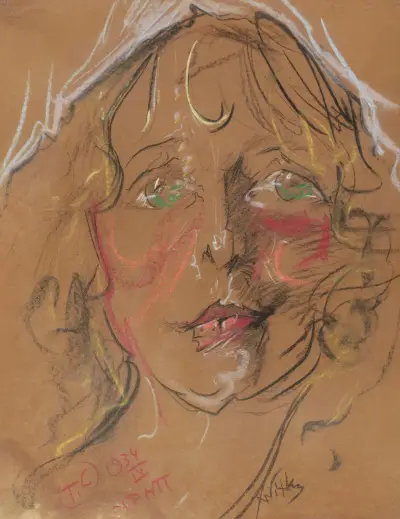 Portret Eugenii Bundykowej, 1934 – nr 2 av Stanisław Ignacy Witkiewicz