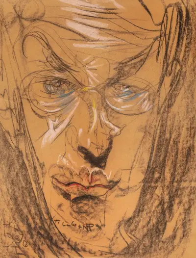 Portret Kazimierza Wierzyńskiego av Stanisław Ignacy Witkiewicz