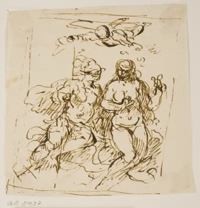 Amor, Mars och Venus av Jacopo Palma il Giovane