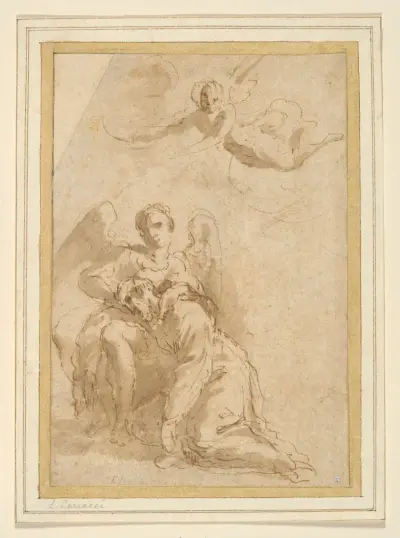 Der Trost des heiligen Franziskus von Jacopo Palma il Giovane