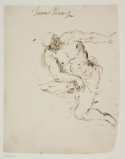 Knælende Skt Hieronymus, læsende av Jacopo Palma il Giovane