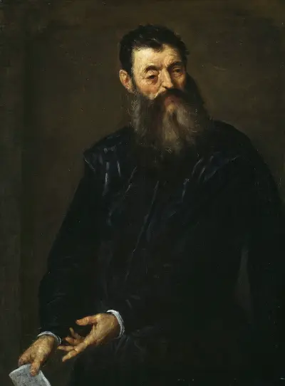 Porträtt av en herre av Jacopo Palma il Giovane