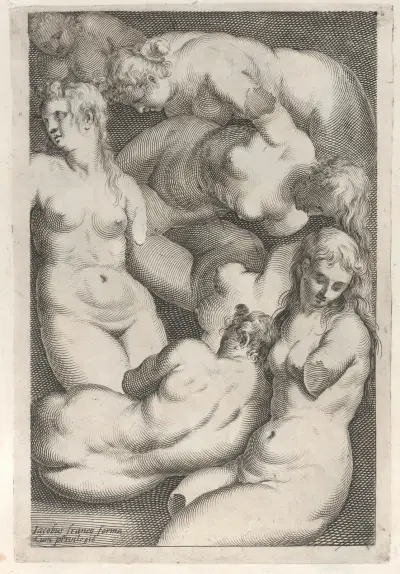 Regeln, um den menschlichen Körper zeichnen zu lernen, Taf. 07 von Jacopo Palma il Giovane
