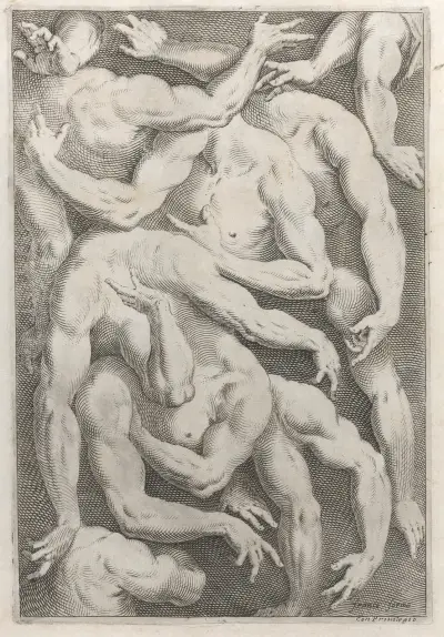 Regole per Imparar a Disegnar i corpi humani Pl.13 av Jacopo Palma il Giovane