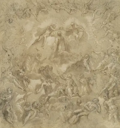 Krönandet av Jungfru Maria av Jacopo Palma il Giovane