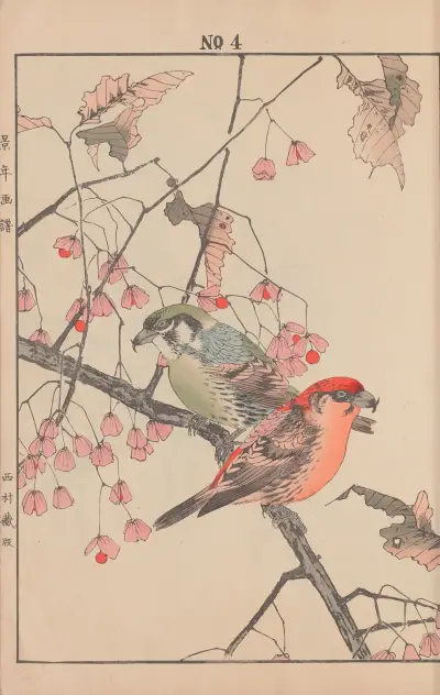 Keinen kachō gafu Pl.127 av Imao Keinen