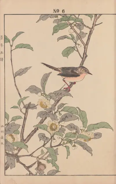 Keinen kachō gafu Pl.129 av Imao Keinen
