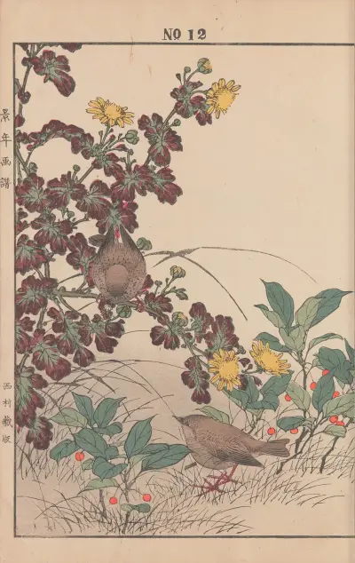 Keinen kachō gafu Pl.135 av Imao Keinen