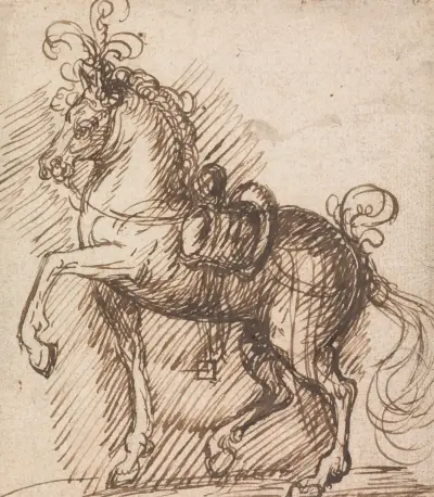 A Plumed Saddle-Horse av Inigo Jones