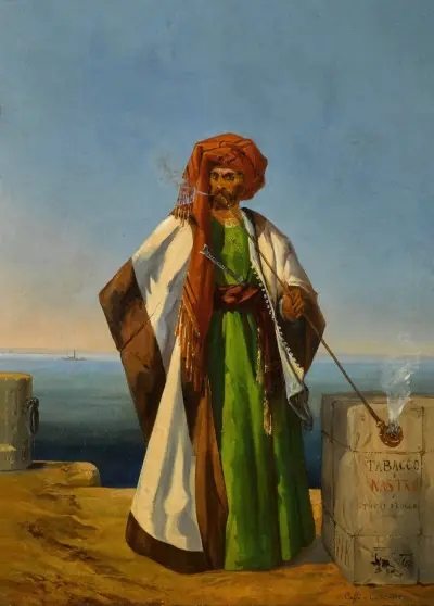 A Tobacco Merchant av Ippolito Caffi