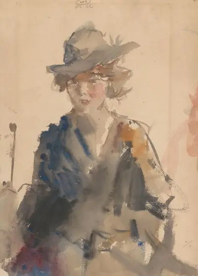 Portret van een vrouw av Isaac Israëls