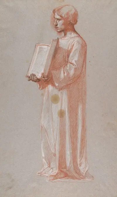 Ministrant med öppen bok av Isidore Pils