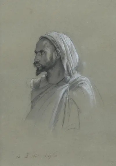 Study for ‘Visit of the Emperor Napoleon III and the Empress to Algeria’ av Isidore Pils