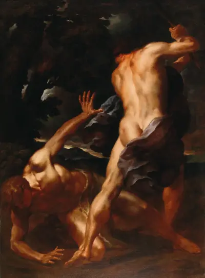 Cain and Abel av Italian School