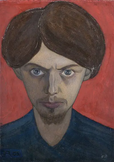 Självporträtt av Ivar Arosenius