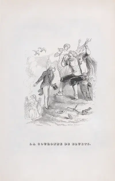 Kornblomsterkrona av J. J. Grandville