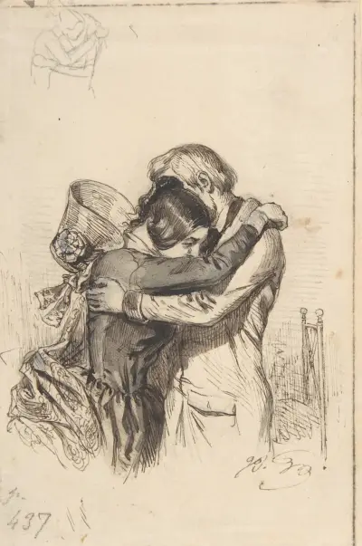 Illustration in Jérôme Paturot, 1846 – Nr. 2 von J. J. Grandville