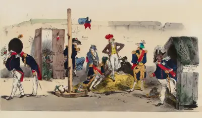 Den politiska bakgården av J. J. Grandville